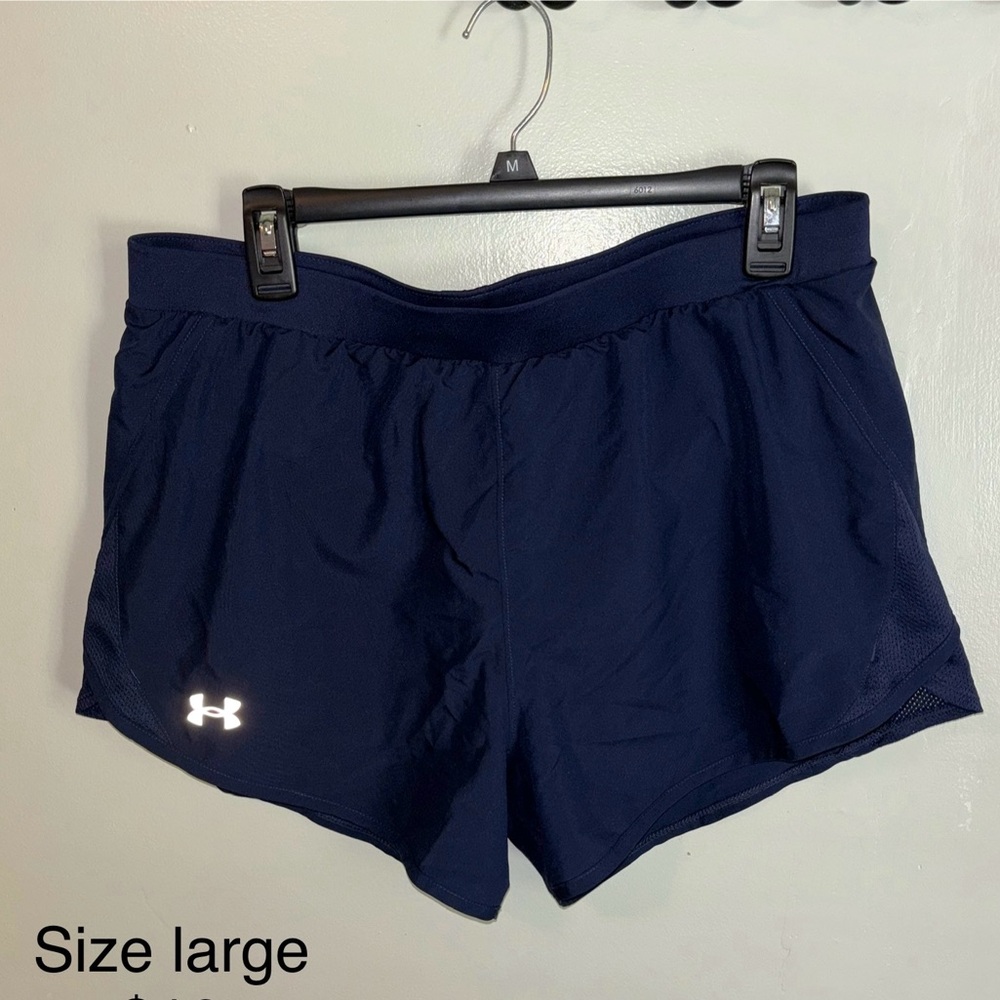 Navy Under Armour Athletic Shorts